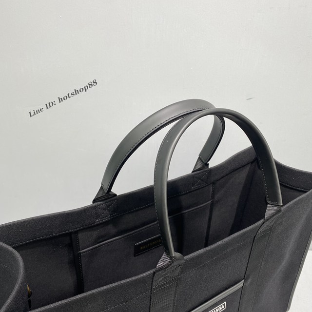 Balenciaga專櫃爆款單肩斜挎購物袋 巴黎世家Hardware系列棉布肩帶托特包 款號：92721 fyj1116